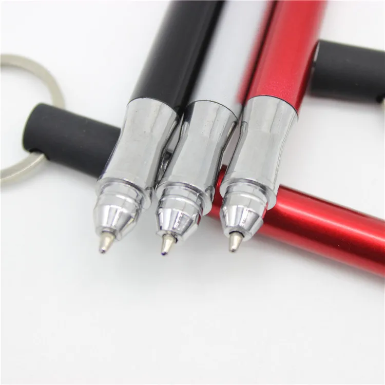 Рекламный мини-сенсорный экран пластиковый стилус с логотипом 2 в 1 Многофункциональный шариковый брелок