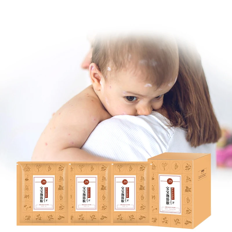 Aiyu 100% Natural Herbal Baby & Children Bath Powder Bag For Skin Care Factory Wholesale Price