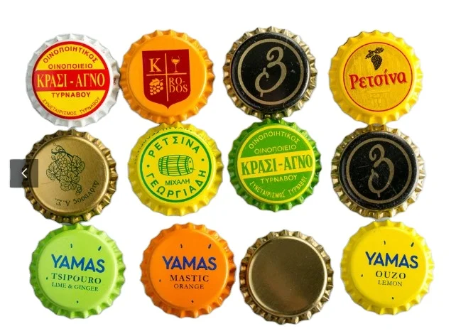 Shanghai Linlang beer bottle crown caps/cheap beer bottles cap with customized logos 26mm