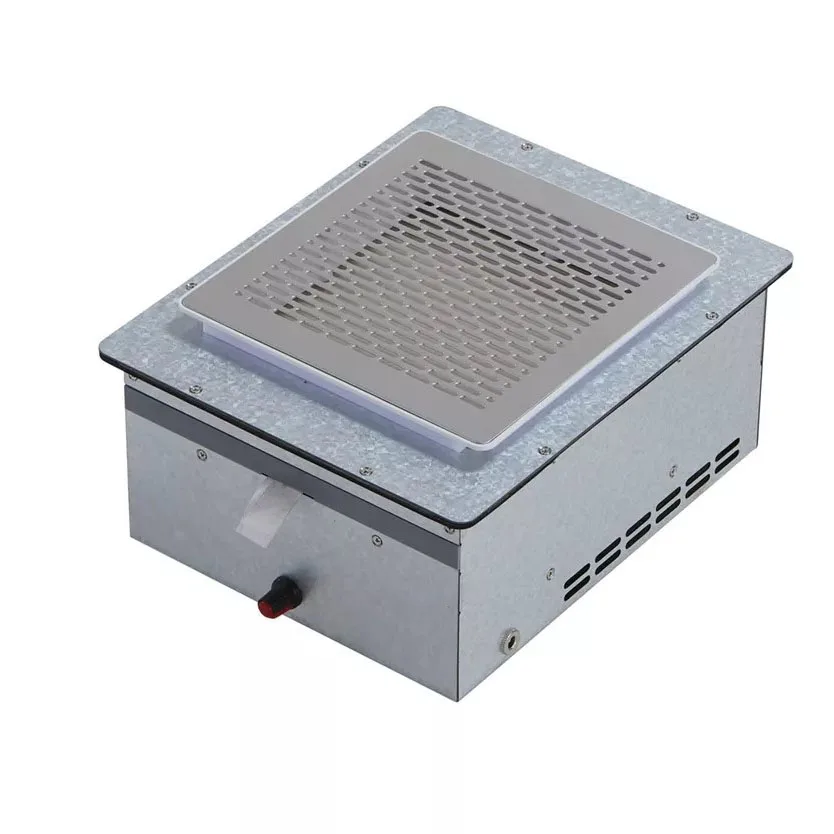 Manicure Table Nail Station Marble Top Desk with nail table lamp, Pink nail tech table with Tufted Cushion and PU