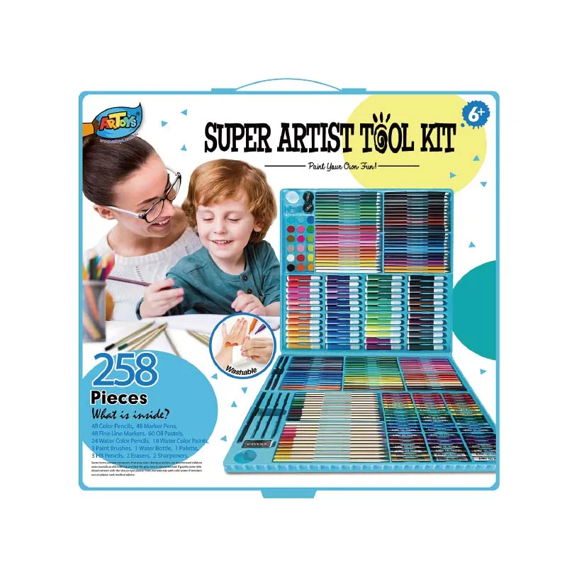 Sketch 258 piece adult colour pencil set box drawing art set