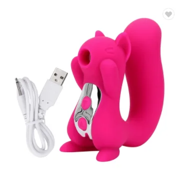 
In Stock Amazon Hot Sale Shapped Clit Sucking Squirrel Sex Toy Vibrator For Women Adult Silicone Clitoris Stimulator 
