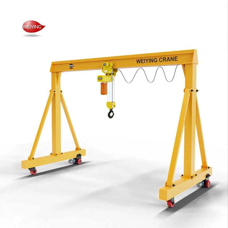 Customized Size 3ton Height 5m Mini Electric Mobile Gantry Crane Used for Warehouse