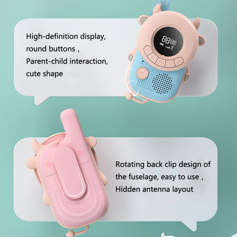 Детская рация K22 с голосовой передачей, ручная Беспроводная связь, уличный однокликовый вызов с фонариком