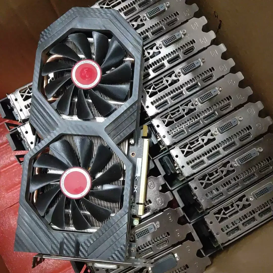 High grade amd rx 590 8gb gddr5 video card rx590 rx 580 de 8gb used gaming gpu graphics cards