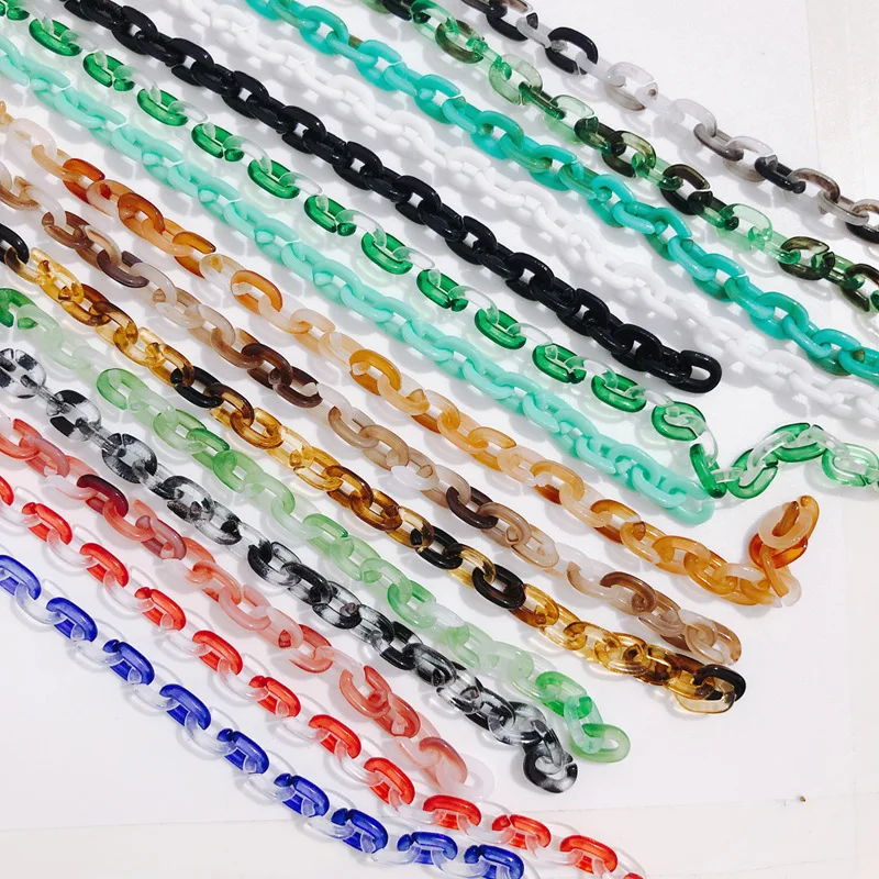 stock fashion mini 0.5 cm acrylic chain for glasses wholesale chain glasses strap