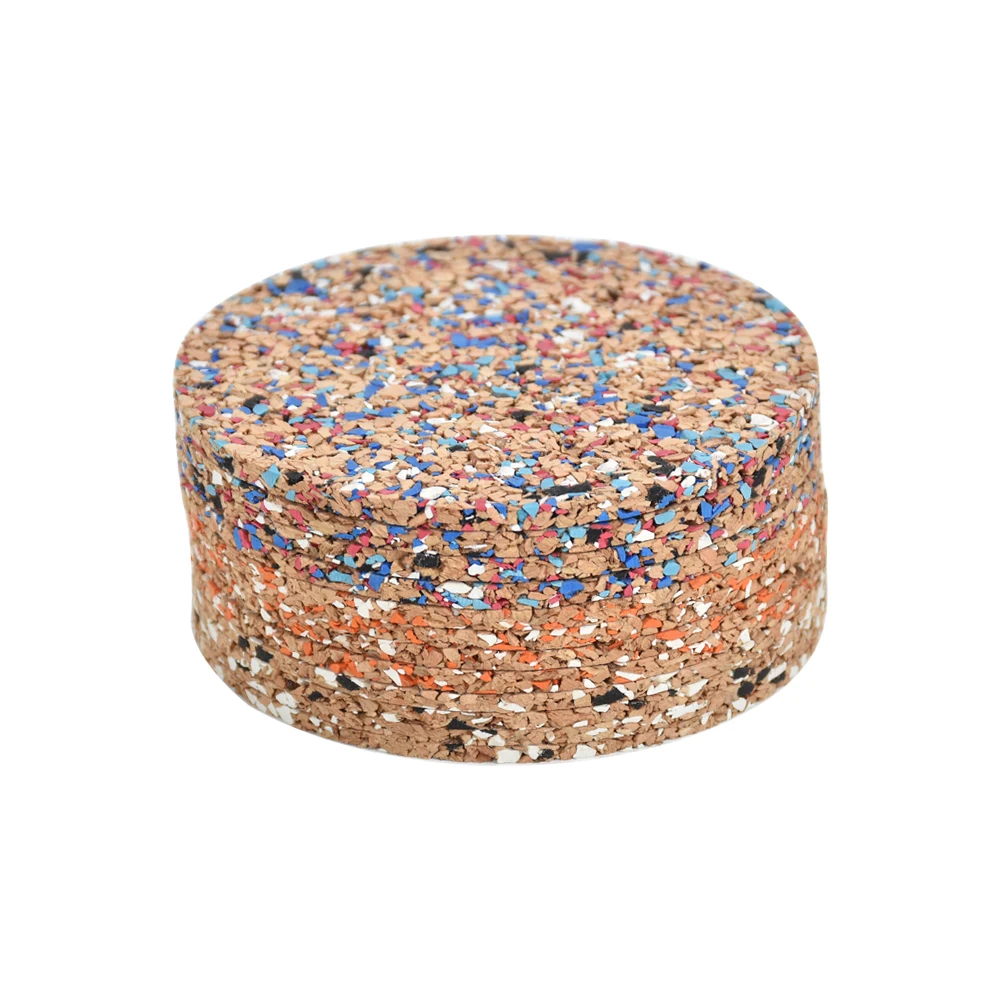 Wholesale Round EVA Coaster Multi Color Natural Wooden Cork Coaster Cork Placemat