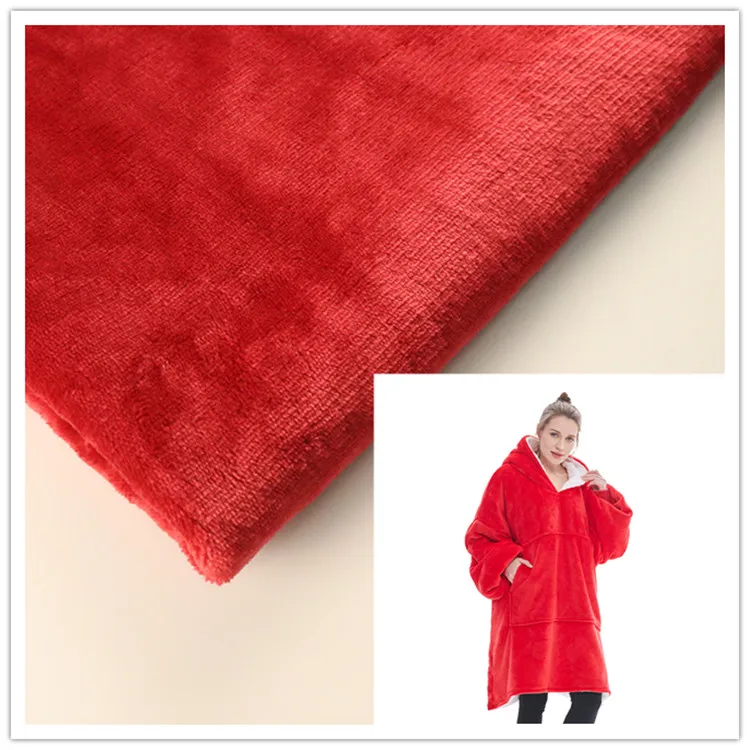 Двухсторонний дизайн шерпа красная фланелевая флисовая ткань для телевизора одеяло