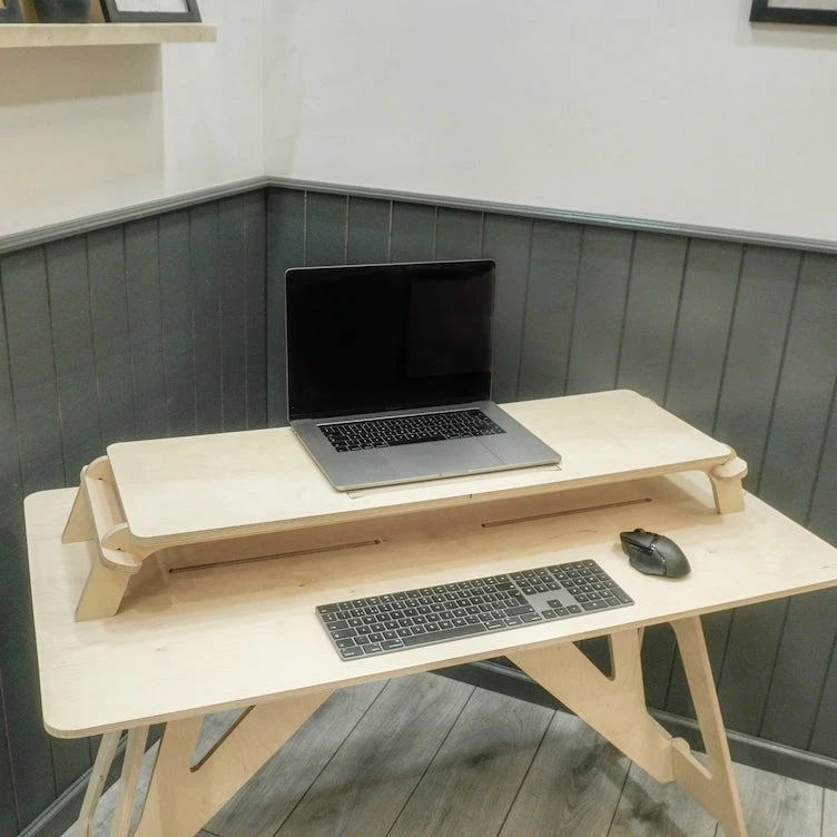 Wood Home Office Computer Monitor Stand Riser Office Bedroom Monitor Stand