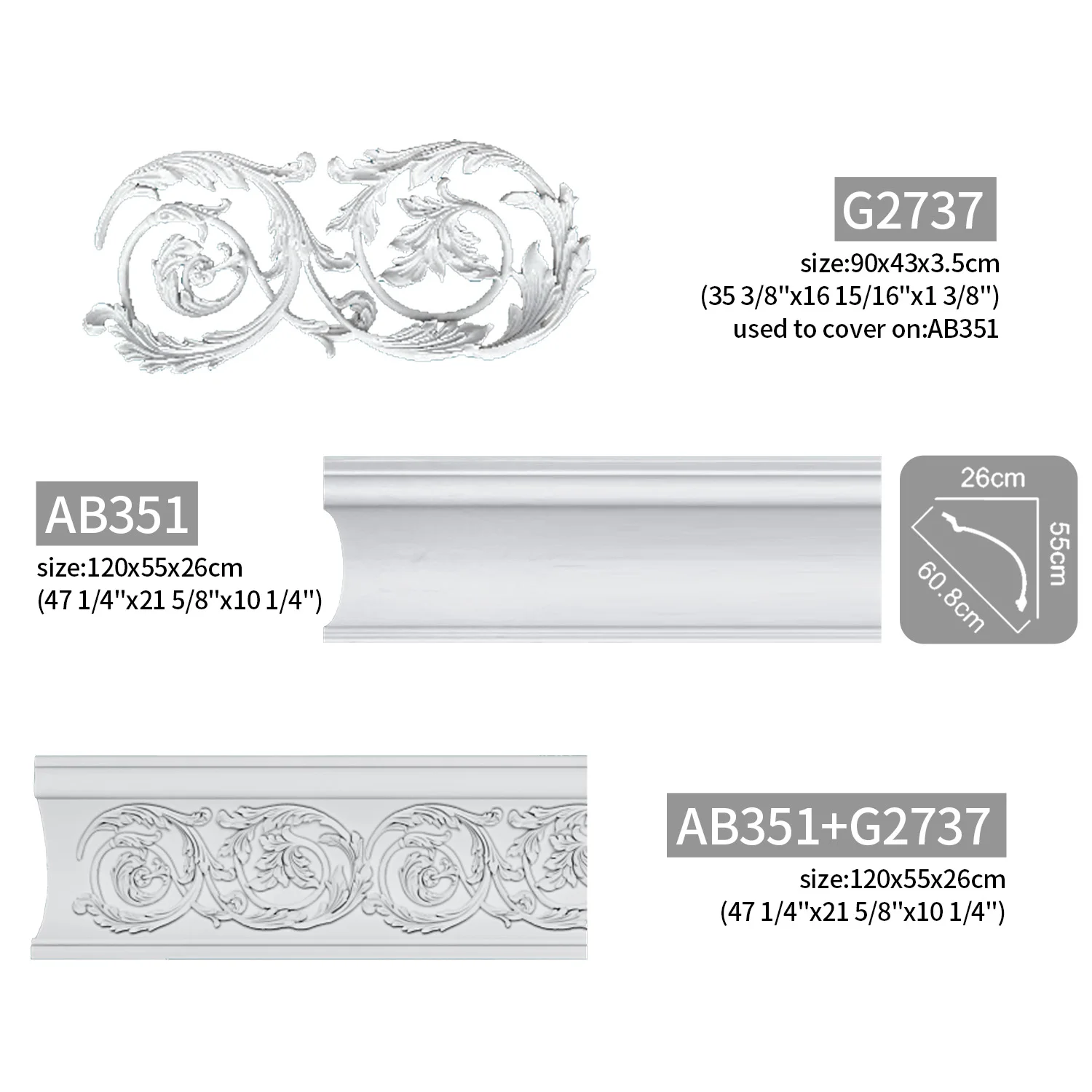 Auuan Manufacturer PU Cornice Ceiling Framing Decorative Coving Molding for Interior Ceiling Decoration