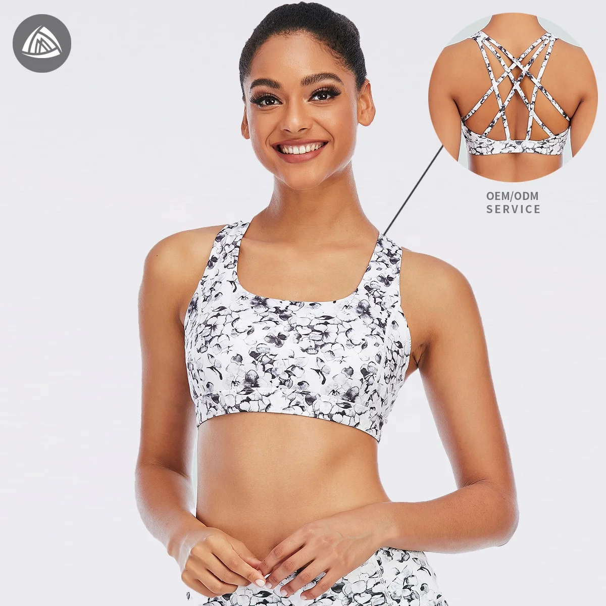 fitness women gym apparel: sublimated workout top and leggings hot sexy womens sport bra