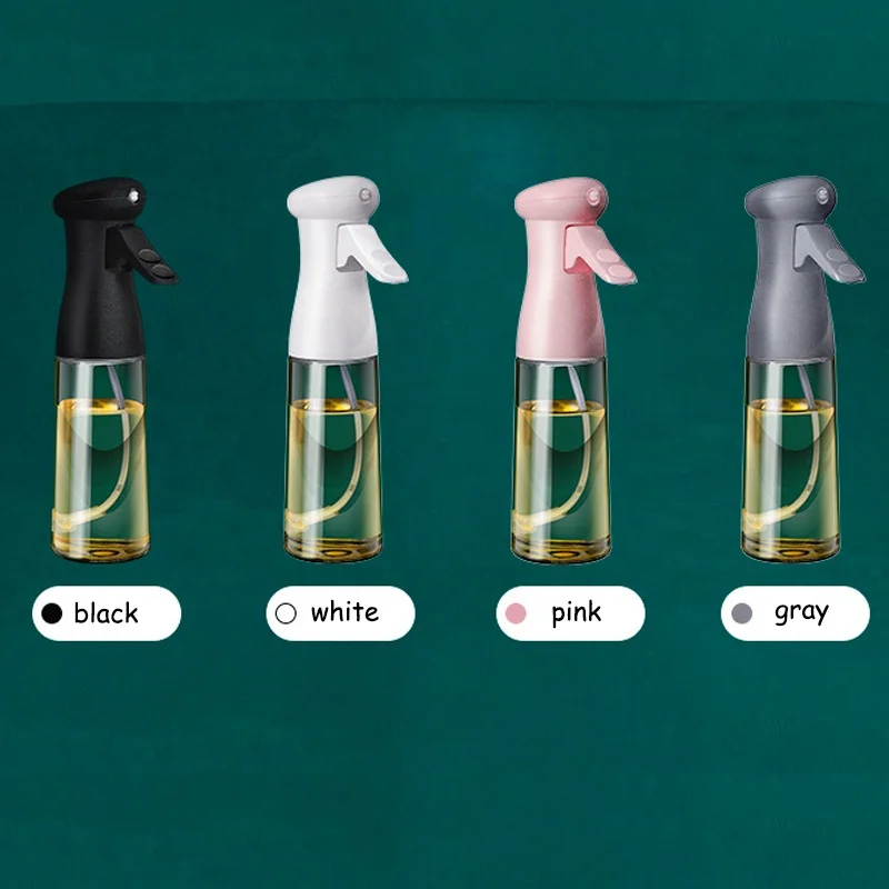 200ml  oil-spray-bottle food grade sprayer mister dispenser glass kitchen olive oil spray bottle for cooking