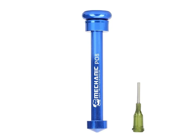 MECHANIC P08 Aluminum Alloy Tube Piston Solder Paste Flux Booster Manual Syringe Plunger Dispenser Propulsion Tool Phone Repair