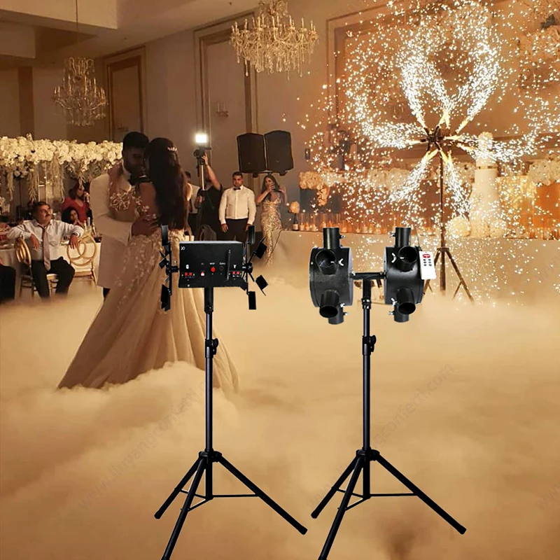 Remote Control Fireworks Fountain Pyrotechnics double wheels electric magical windmill Fireworks igniter