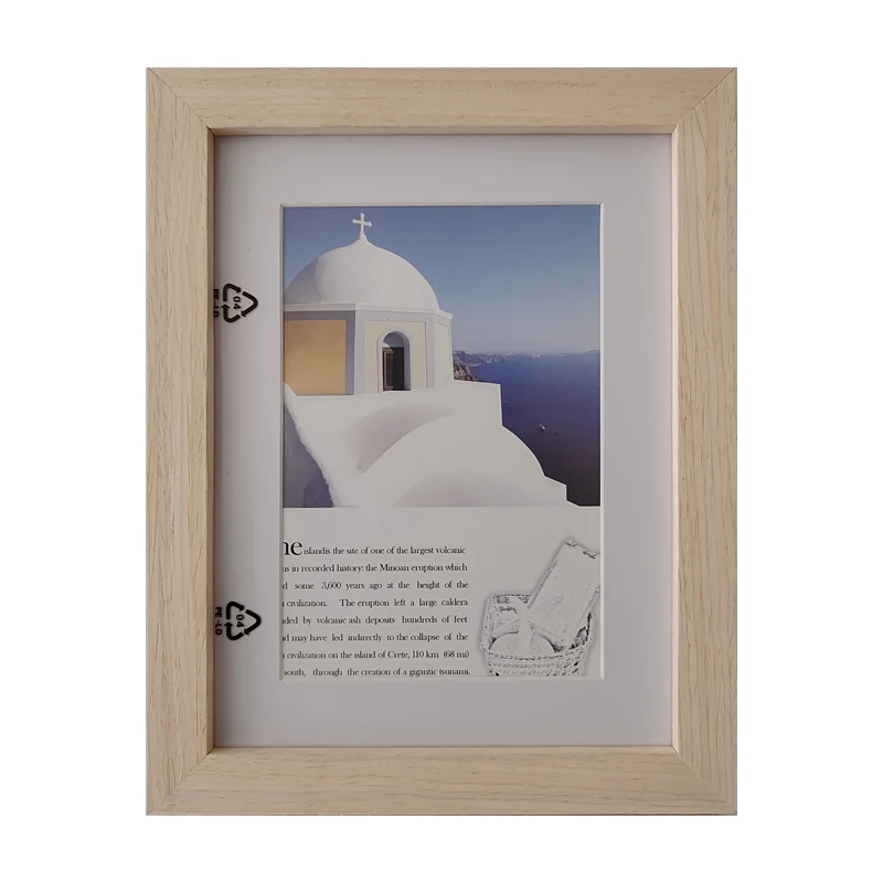 Modern minimalist home decoration wooden photo frame 4x 6 desktop display photo frame for wedding children