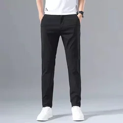 2022 Summer Suit Trousers For Men Classic Stretch Casual Black Gray Dress Korean Pants Business Formal Slim Fit Mens pants