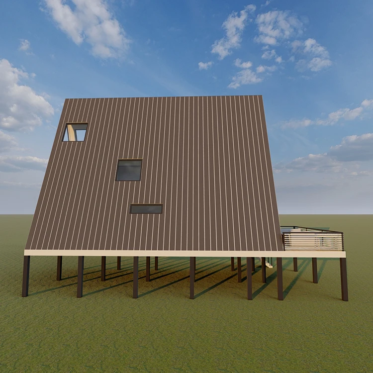 Prefab wooden A frame Prefab camping cabin kit set home New style triangle resort holiday beautiful tree house