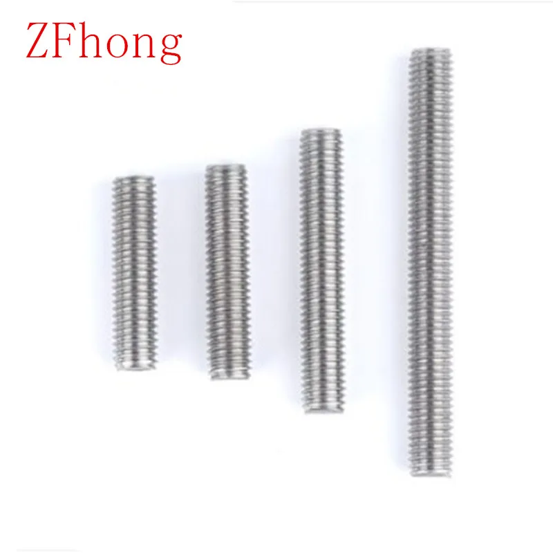 M3 M4 M5 M6 M8 M10 M12  304 stainless steel thread rod  bar length 20 to 250mm