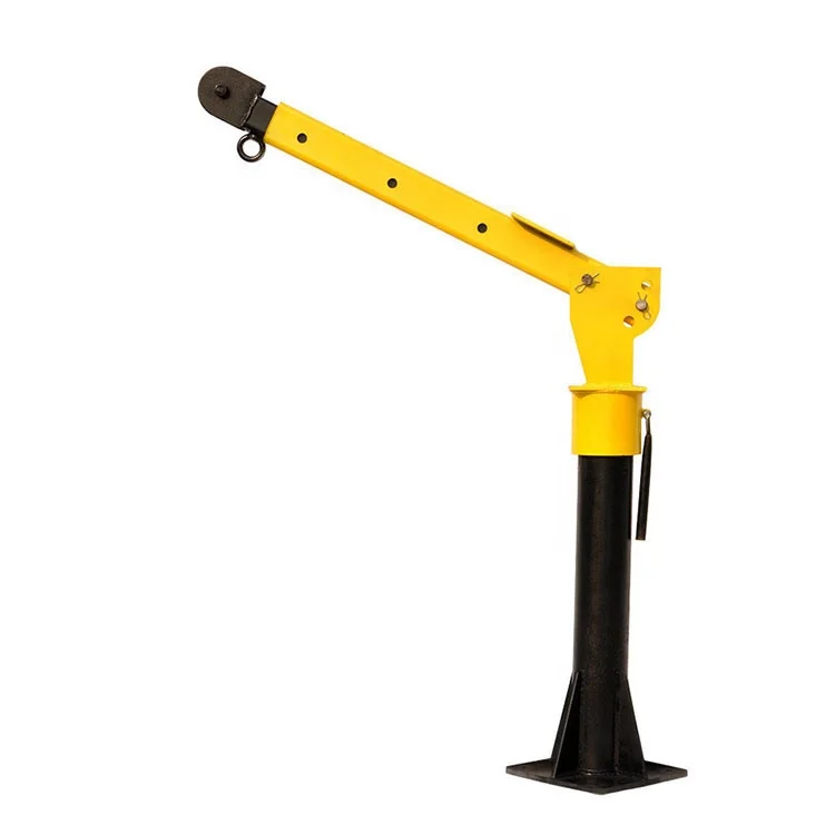 mini truck mounted crane Small Truck Crane with Hydraulic System Control 500 kg 8 meters rope [24V + wireless remote control]