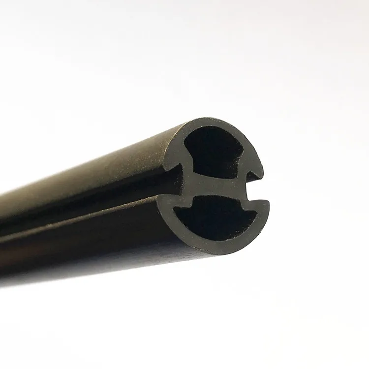 Black UV Resistant Customized Dense Extrusion Rubber EPDM Profile