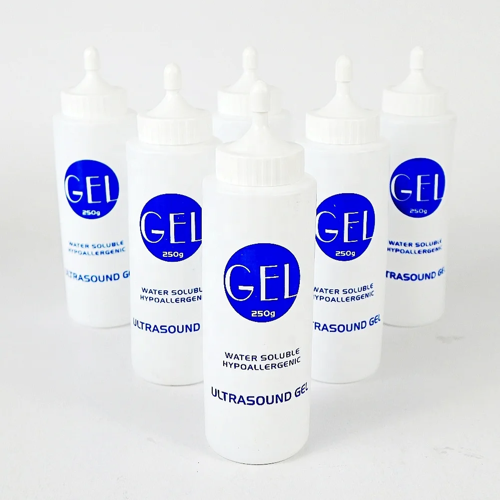 blue and transparent Wholesale medical ultrasound transmission gel and ecg gel