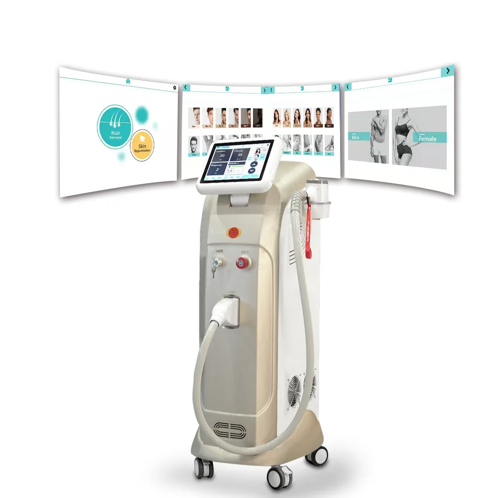 New launch beauty salon use dideo laser 808nm hair removal diode laser machine for any hair color