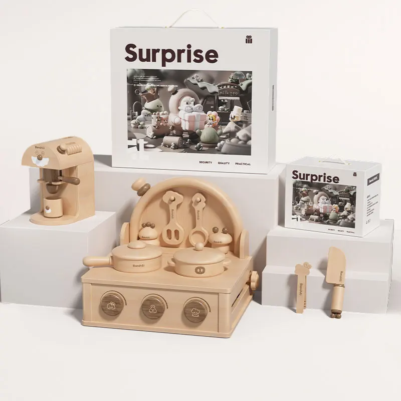 Wholesale Children Pretend Play Snack Shelf Toy Family Kids Gift Set Kitchen Cabinet Sets Cooking Table Kitchen Toys