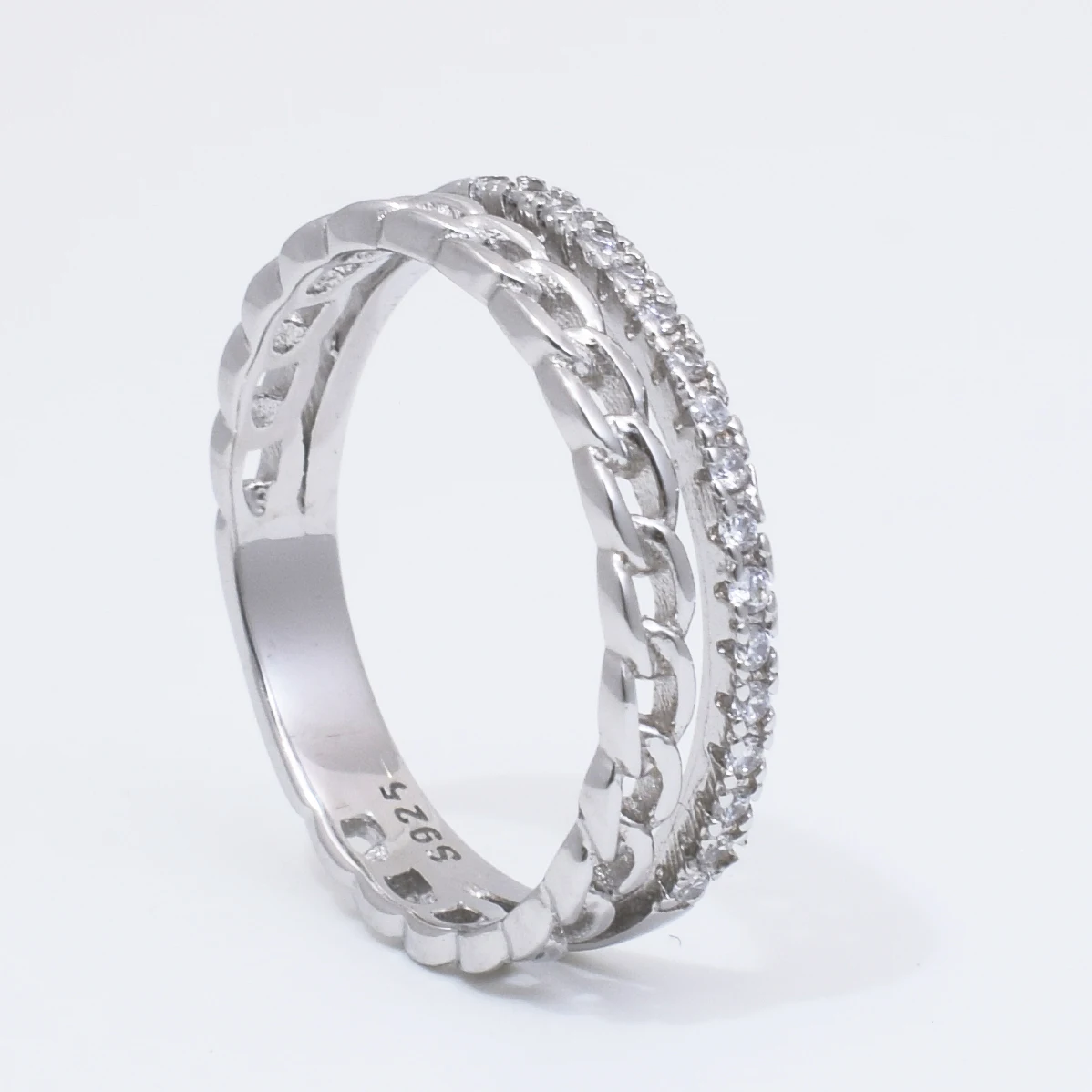 MA YIN FANG Factory wholesale Fashion trend double personality 925 ring Silver 925 ring Silver Ring for any occasion 925 silver
