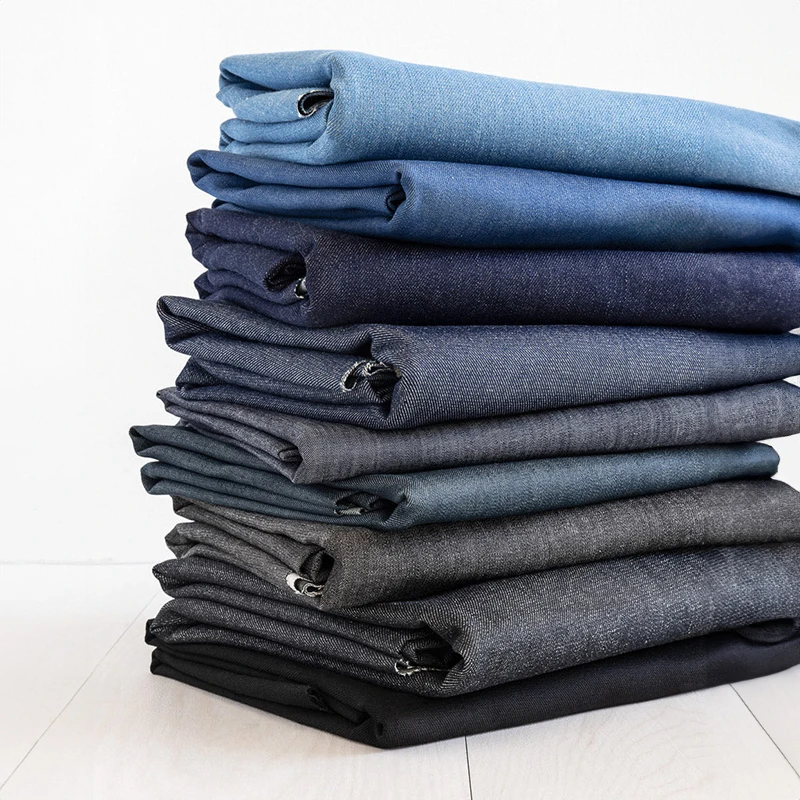 HSF Wholesale Indigo Vintage Shirt Dyed Yarn Jeans Denim Fabric Cotton Twill