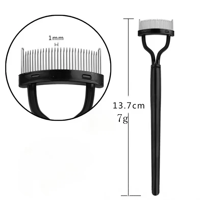 Wholesale Mascara Beauty Eyelash Comb Tools Foldable Easy Clean Eyelash Separator Comb Lash Definer with Foundation Comb