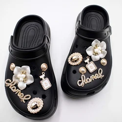 New 2022 luxury bling croc charms Rhinestone metal designer shoe charms fashion designer charms Diamond shoe decoration