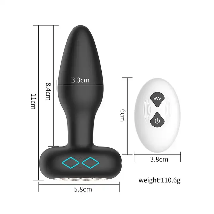 Silicone Model App control colorful electric anal plug popular anal sex Multi frequency vibration waterproof Sex Toys For Women