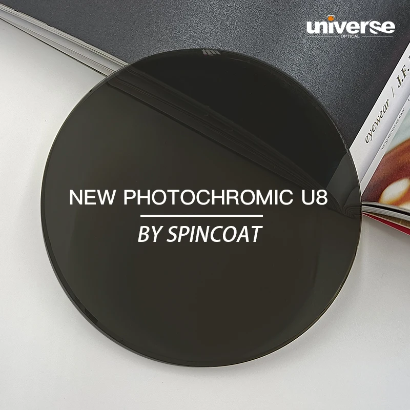 Clearance PC Single Vision Spin-Coating Glass lenses optical Blue ray Photochromic lens