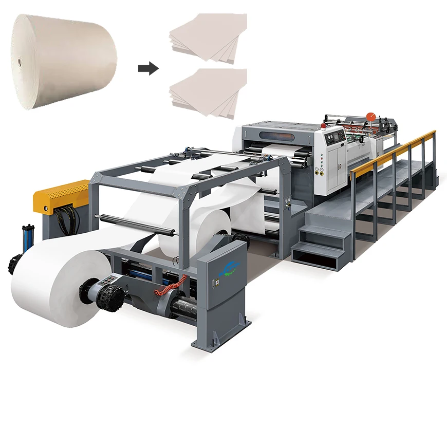 High Speed Automatic Computer Control Paper Roll Sheet Cutter machine / Sheeter machine