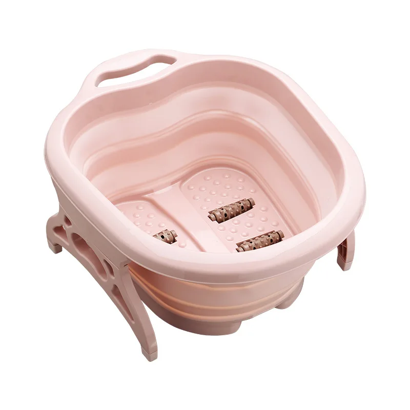 Factory Direct Sale Home Foldable Large Capacity Plastic Bucket Thickened Durable Reusable Foot Bath Soaking Bucket