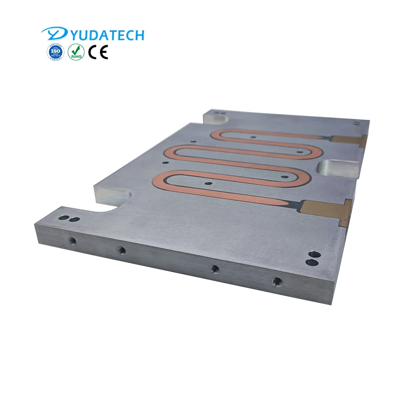 IGBT liquid cold plate custom large epoxy resin heat pipe aluminum water cooling plate