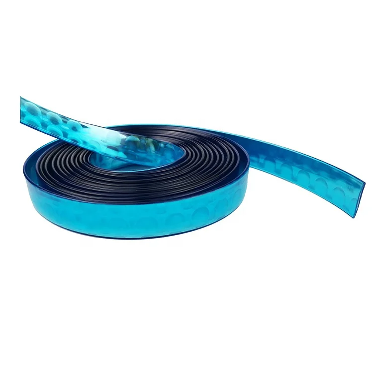 
waterproof colorful pvc plastic coated design strip for shoes parts accessories 