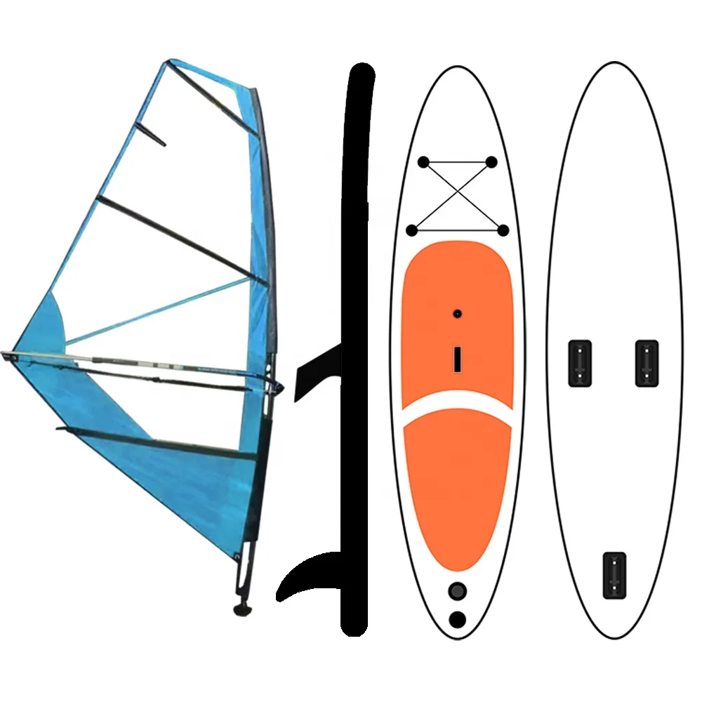 BSCI / EN OEM customizable inflatable sup paddle board inflatable windsurf wind surf sail surfing sail paddle board isup