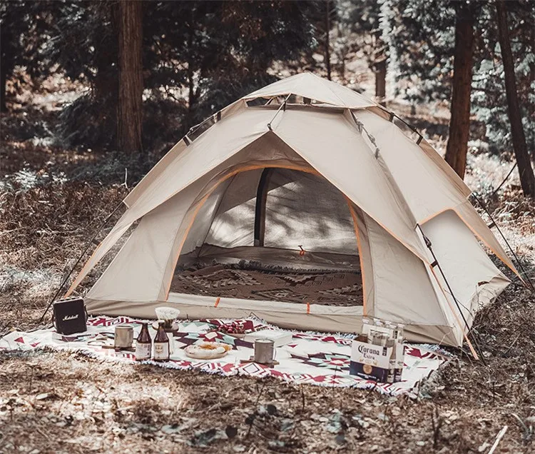 High quality modern special design oem waterproof family camping travel 3-4 person tent for camper