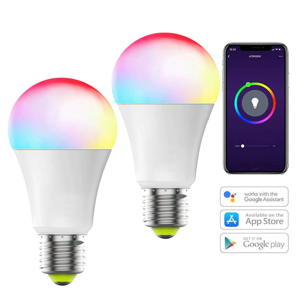 LED Smart Bulb RGB+CW wiifi bluetooth Smart Light Multi-function Bulb wireless Tuya Smart