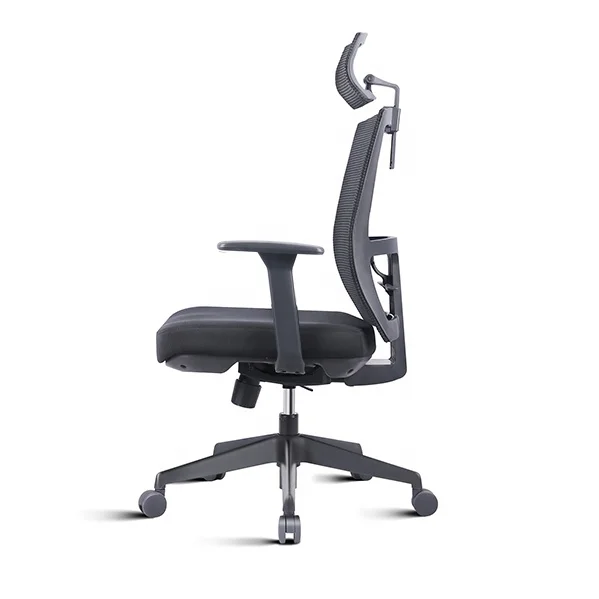
2020 Height Adjustable Nylon swivel Base Mesh Back Ergonomic executive staff Office Chair 