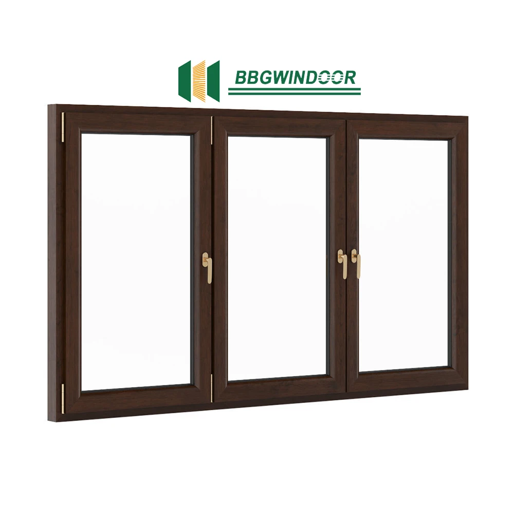 Алюминиевые створчатые оконные окна простой дизайн