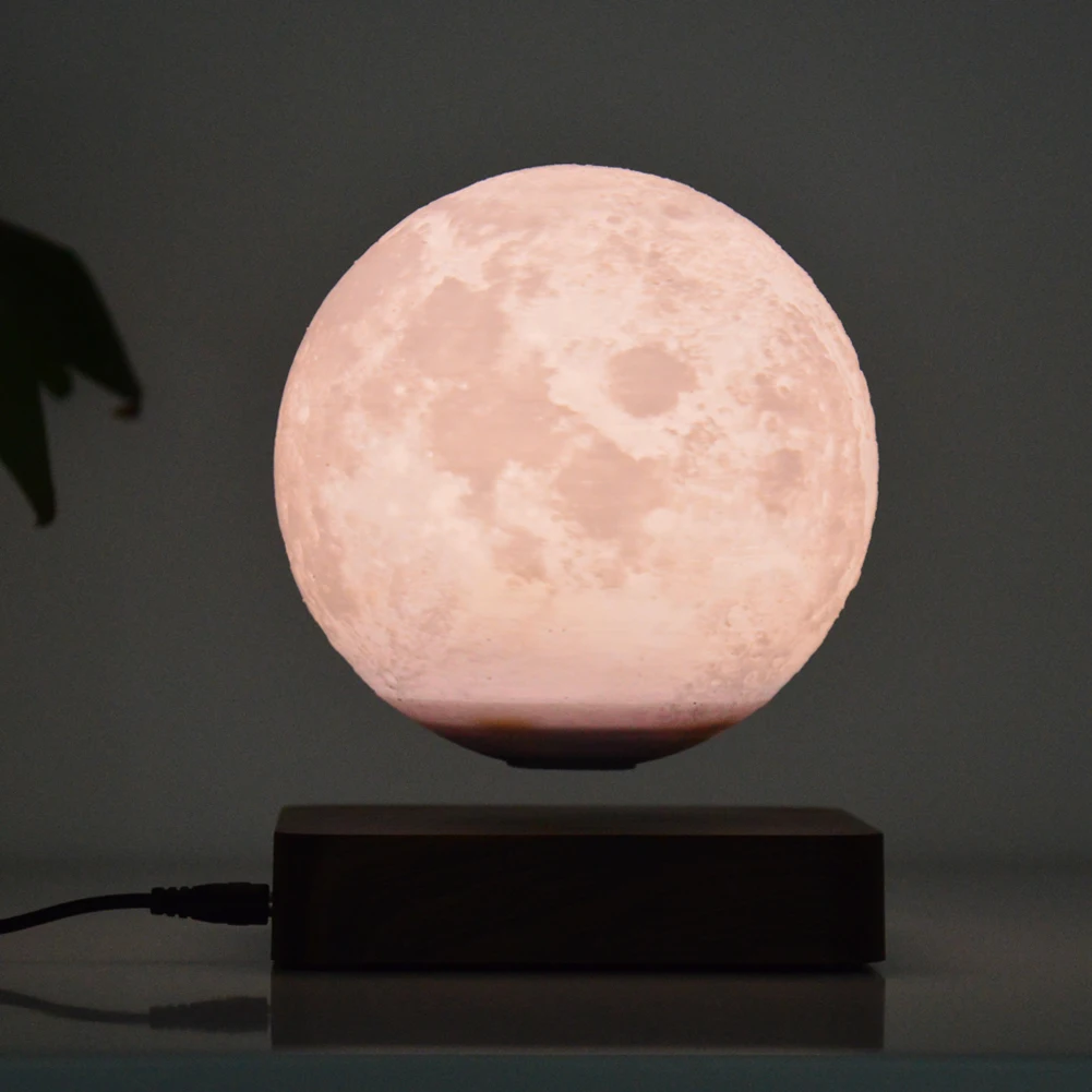 Birthday Gift with Levitation Rotation Feature Lights High Quality Magnetic Floating Moon Lights Made in China