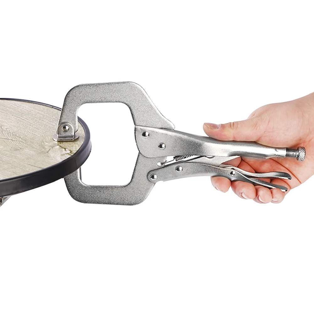 Quick released woodworking C-type clamp plier self adjustable welding vise grip locking pliers