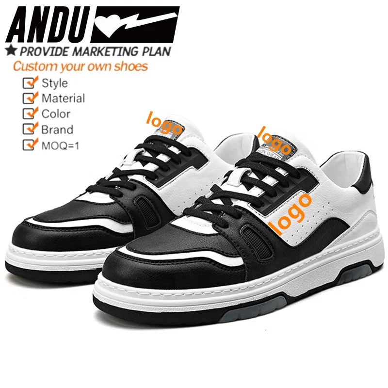 Low Moq 1 Pair Sneakers With Customer Logo Wholesale Custom Blank Sneakers Custom Men Shoes With Box Zapatos Personalizados