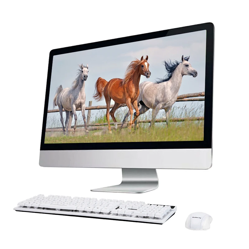 19inch RAM cheap lcd 8G gaming mini pc core i3/i5/i7 computer  all in one pc monitors and desktop All-in-one pc computadoras ssd