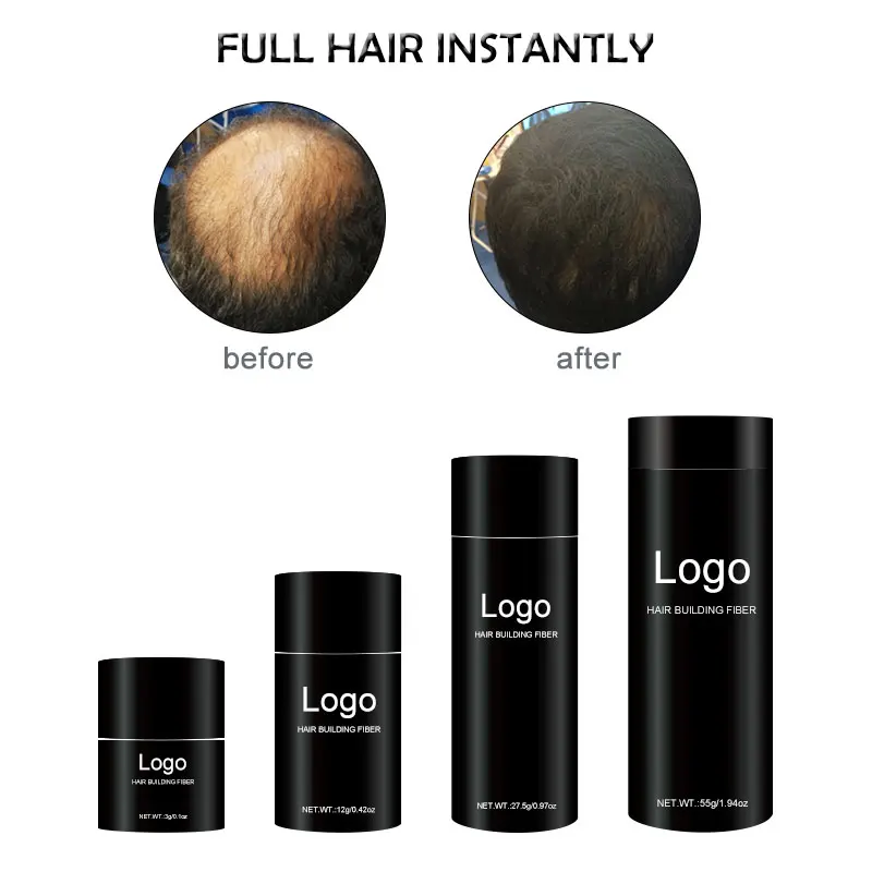 12g/25g/27g/30g  Premium Fashion Hair Building Fibers Kit with Applicator Pump