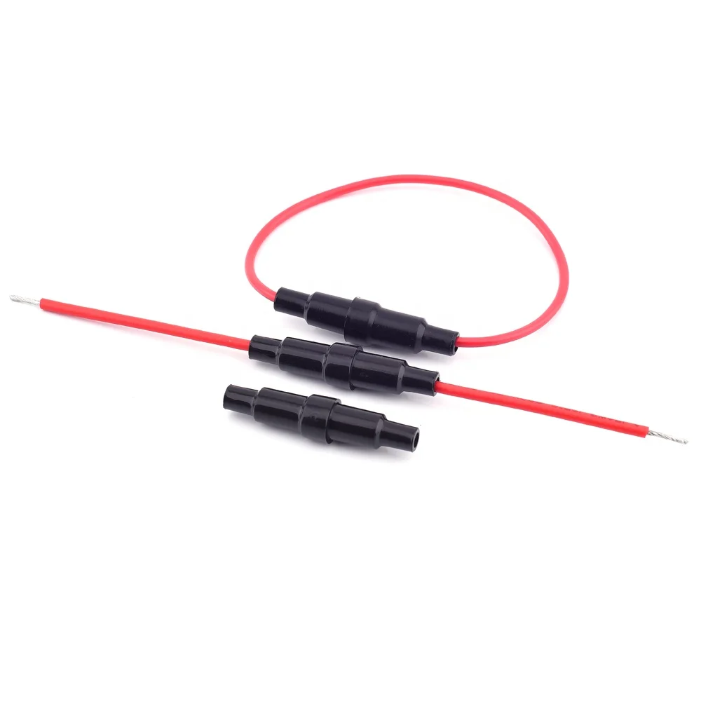 UL6WG 14WG 16WG Gauge Plastic 5x20mm Glass Fuse Inline Fuse Holders