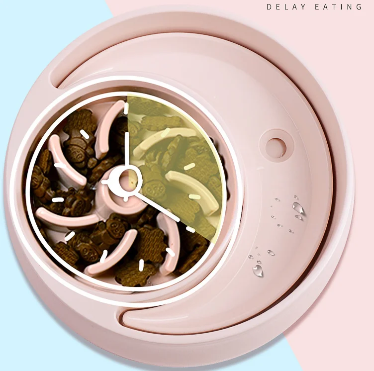 Pet Food Bowl Large Slow Food Bowl Bite Resistant Antiskid Slow Food Dog Bowl Water Dispenser For Dog And Cat Pet Product