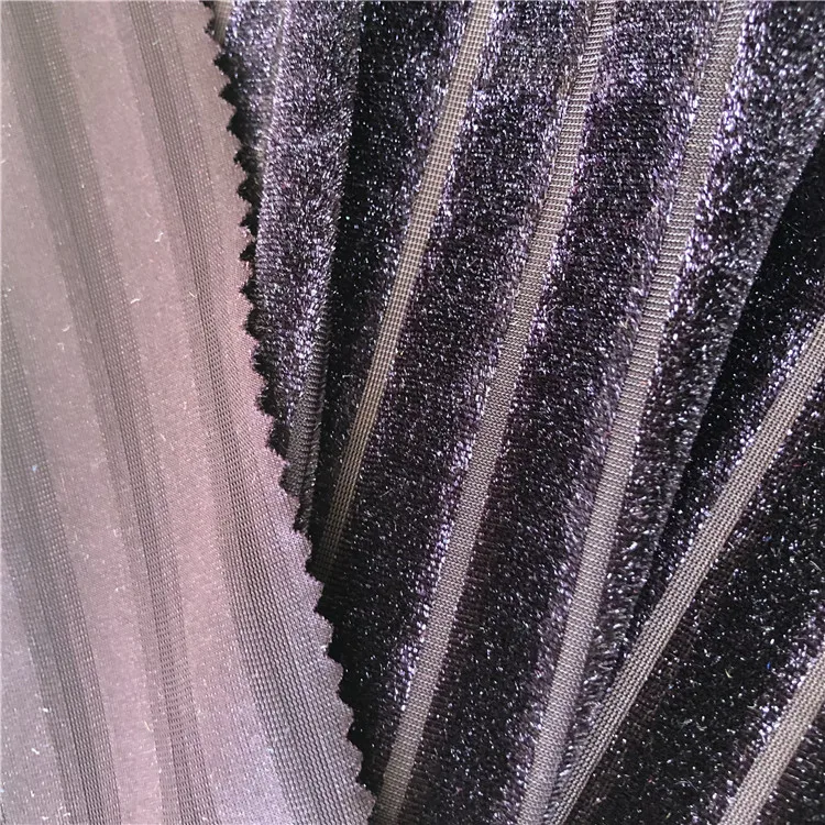 ICE VELVET FABRIC KS VELVET WARP KNITTING KOREAN STRETCH CRUSH VELVET KOREA POLYESTER SPANDEX FOR LUXURY DRESS INDIA